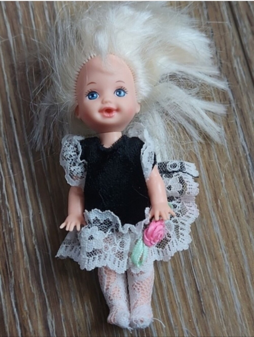Vintage Kelly Barbie Doll Black Dress